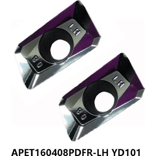10pcs Original APET160408PDFR-LH YD101 APET160408 APET 160408 PDFR Miiling Cutter Carbide Inserts Lathe Cutter CNC