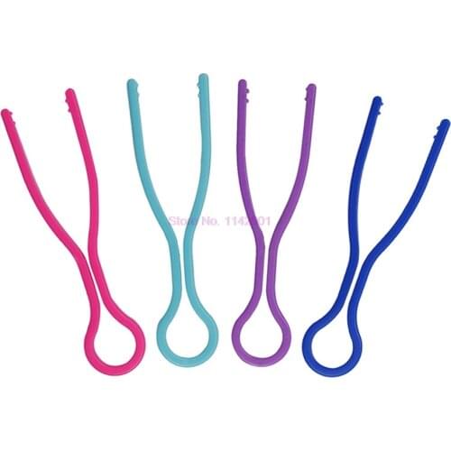 100set 100pcs Colorful Quilting Bobbin Thread Holders Plastic Sewing Machine Clip Wire Sewing Clamps Random Color