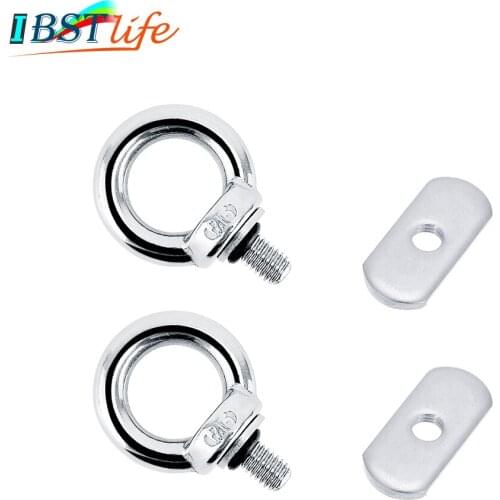 2X Kayak Track Mount Tie Down Eyelet Rail Track Screws Track Nuts for Bungee Cord Rope Rowing Inflatable Boat Kayak Accessories