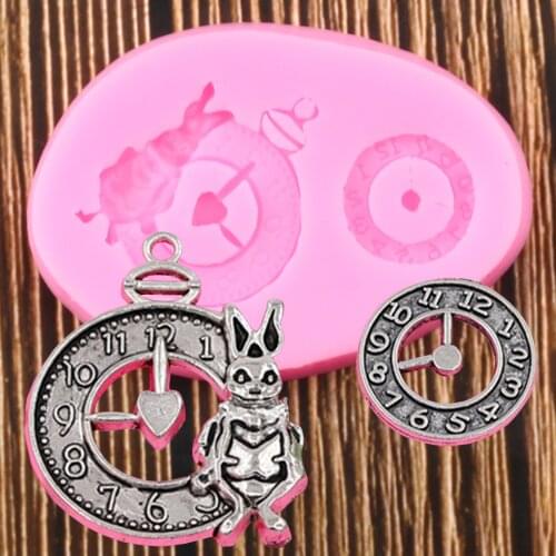 3D Clock Shape Silicone Mold Fondant Resin Clay Mould Cake Decorating Tools Chocolate Candy Moulds