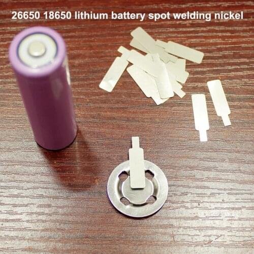 50pcs/lot 26650 Power Battery Spot Welding Cap Nickel Piece 18650 Lithium Can Be Welded Plated Steel Sheet