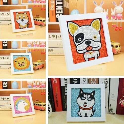 5D Diamond Painting By Number Kits For Kids French Bulldog Shiba Inu Unicorn Diamond Embroidery Paintings Pictures Arts Craft