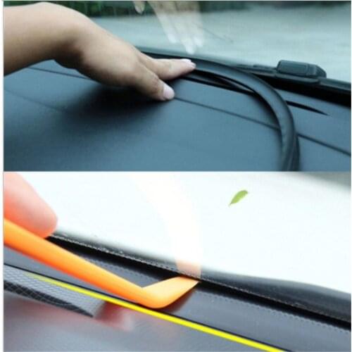 Car front windshield slit strip for Renault 2 button Clio Scenic Megane 2 Duster Sandero Captur Twingo Modus car styling