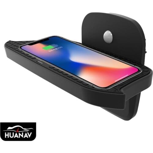 QI Car Wireless Charger For BMW MINI F55/F56 2017-2019 Intelligent Infrared Fast Wireless Charging Car Phone Holder For iphone