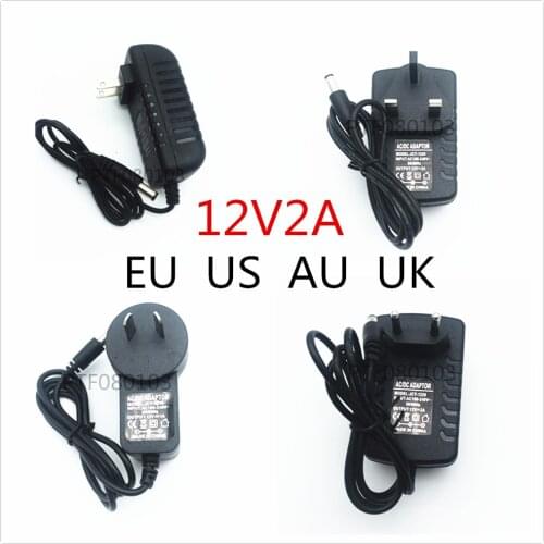 DC 12V Power Adapter AC 110V 220V Switching Power Supply 1A 2A 3A 5A 6A For LED Strips Lights EU / US / AU / UK Plug Charger