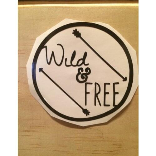 Wild And Free Pattern For Laptop Design CellPhone Decals Or Car Switch Posters Removable Adhesives Murals Vinyl Stickers S-479