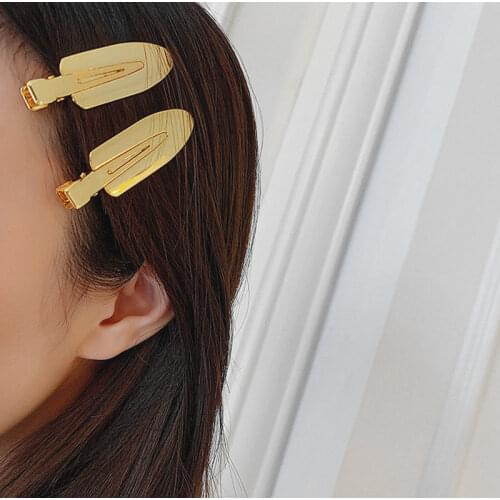 FFLACELL 2020 Retro Fashion Exaggerated Metal Golden Glossy Shovel Hair Clip for Women Girls Accessories Tool Party Gifts