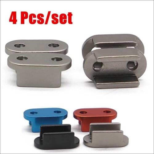 4 Pcs Fixed Seat For 1/16 WPL B14 B24 B16 RC Car Upgrade Spare Parts Silver Metal Accessories Shock Absorber Fixed Seat