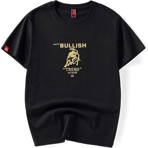 The new spring and summer 2021 cotton tide loose short sleeve T-shirt male the current Chinese wind menswear phoenix embroidery