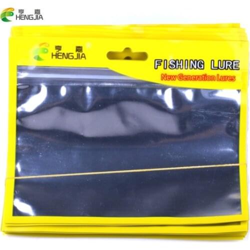 HENGJIA 100pc fishing lures bag Ziplock 13cm 16cm Self Seal Zipper Plastic Retail Packing Poly Bag, Ziplock Zip Lock Bag Package