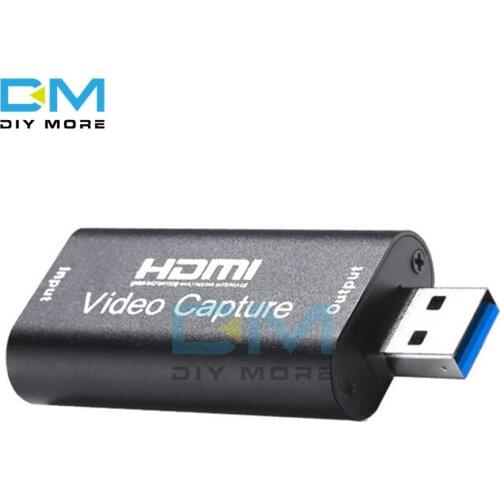 4K Video Capture Card USB 3.0 HDMI-compatible Video Grabber Box for PS4 Game DVD Camcorder Camera Record Live Streaming