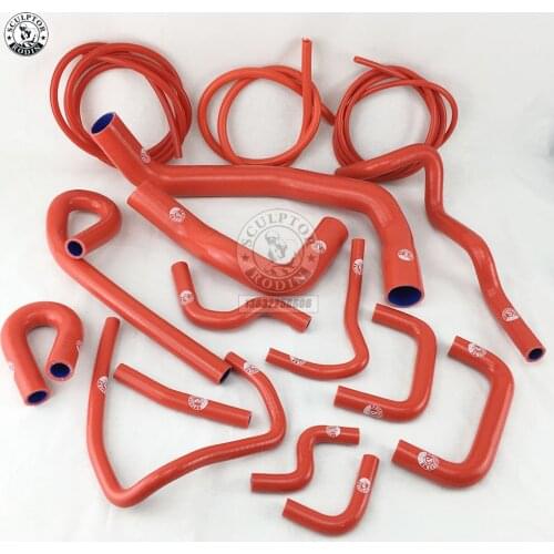 SILICONE RADIATOR HOSE KIT FOR NISSAN SKYLINE R33 GTS-25T/GTS RB25DET + Vacuum HOSE KIT(15pcs) RED/BLUE/BLACK