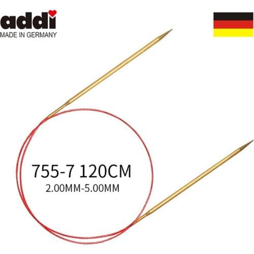 ADDI Lace Circular Knitting Needle 755-7 120 cm BRASS