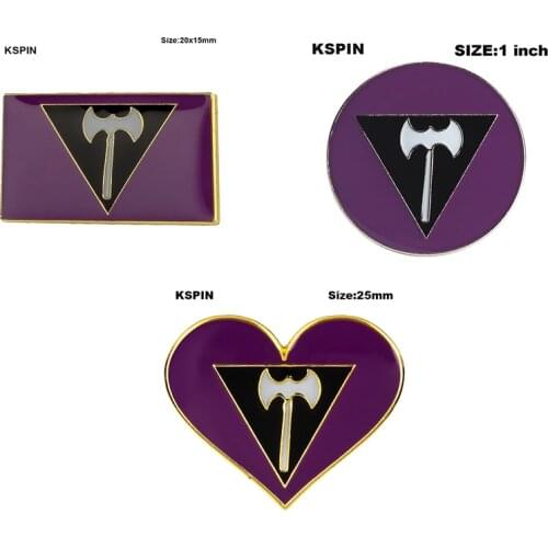 Lesbian Pride LGBT Pride Badge Lapel Pin Brooch
