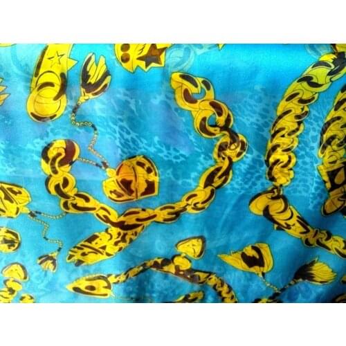 Summer Dress Chiffon 100% Mulberry Silk One-piece Plus Size Womens Shirt Fabric Ankara Printed Felt Upholstery Fabrics Telas