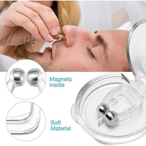 2/3/4Pcs Magnetic Anti Snoring Nasal Dilator Stop Snore nose clip device Easy Breathe Improve Sleeping Dropshipping