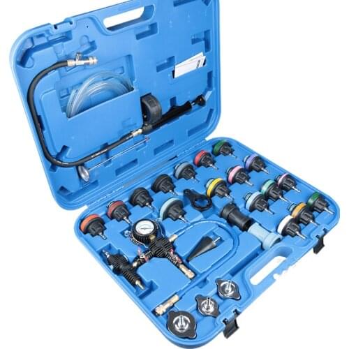 28pcs car water tank pump pressure gauge water tank leak detector water tank water coolant antifreeze replacement filler tool