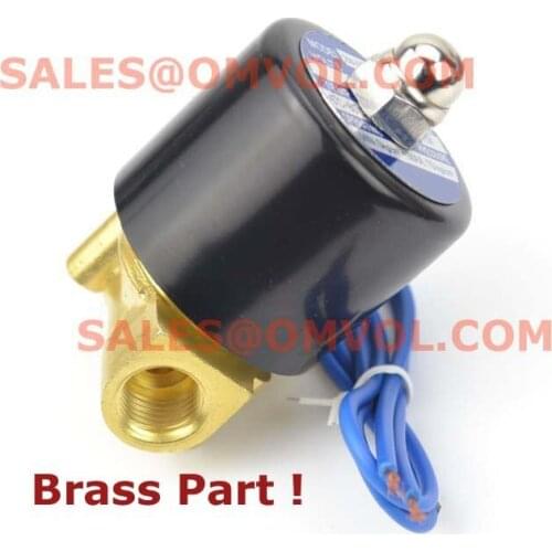 BRASS PART Copper Wire Electric Solenoid Valve Water Air N/C 1/4" DC12V/24V AC110V 220V,Quality upgrade