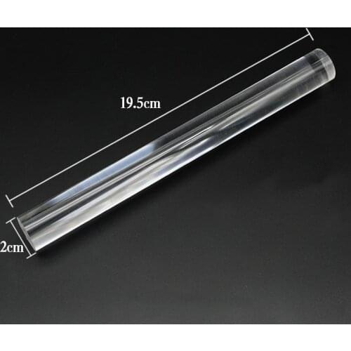 Mini Acrylic Rolling Pin Fondant Roller Length 19.5cm Diameter 2cm Baking Rough Clay Pizza Pasta Roller Non Stick SN3698