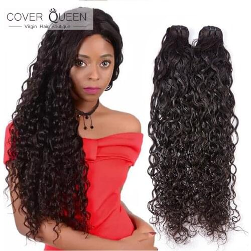 Raw Brazilian Virgin Hair Bundles Water Wave Grade 10A Human Brazilian Hair Weave Bundles Extensions 3 4 P/Lots Free Shipping