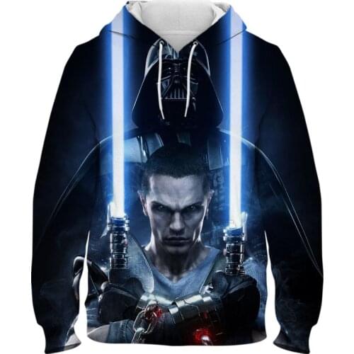 2021 New Movie Star Wars Hoodies Men Women Children Long Sleeve Cool ver Darth Vader 3D Print Sweatshirts Fashion Coat Clothing