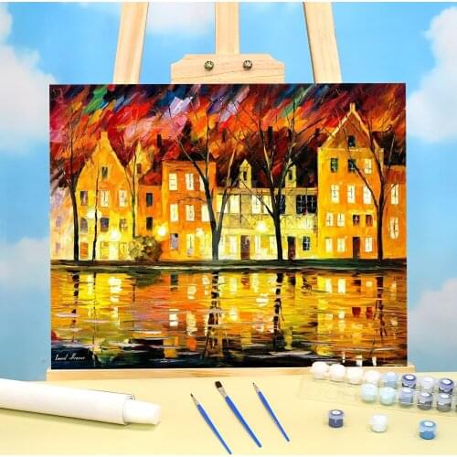 Autumn In Germany DIY Paint By Numbers Set Oil Paints 40*50 Paiting By Numbers Home Decoration Crafts For Wholesale