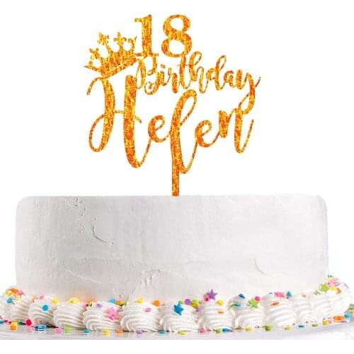 Personalized Birthday Cake Topper Custom Name Age Dancing Girl Acrylic Cake Topper For Girls Birthday Cake Decoration