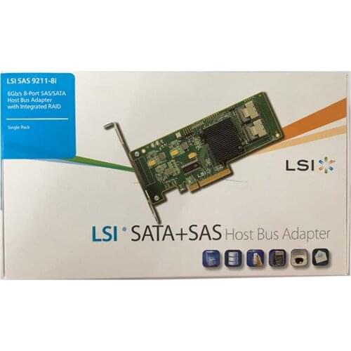Eastforfuy Avago LSI 9211-8i LSI00194 8port 6Gb/s PCI-Express 2.0 RAID Controller Card, LSI SAS HBA