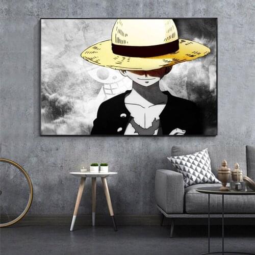 Cartoon Retro Character Portrait Canvas Art Decorative Paintings Posters and Prints Wall Art Pictures for Living Room Decor