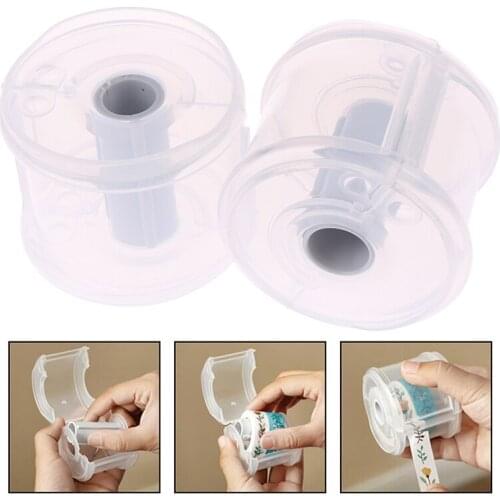 Simple Stationery Masking Tape Cutter Office Supplies Transparent Tape Holder Diy Tape Peripheral Tool Office Tape Dispenser