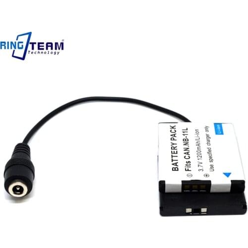 Power Supply Connector DR-90 DR90 DC Coupler NB-11L Fake Battery fit for Canon Cameras A4000 A3400 A2400 A2300 A2500 A2600 110HS