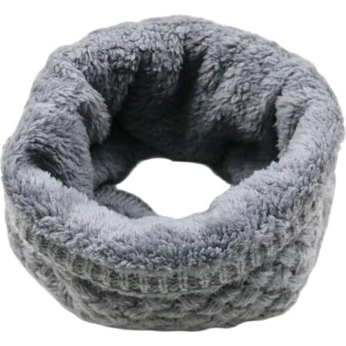 Sparsil Unisex Winter Warm Knitted Ring Scarves Thick Fleece Inside Super Elastic Knit Mufflers Men Women Children Neck Warmers