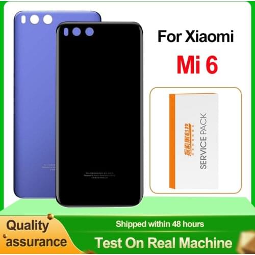 AAA Quality Back Housing For Xiaomi Mi 6 Back Cover Battery Glass For Xiaomi Mi 6 Rear Cover Replacement