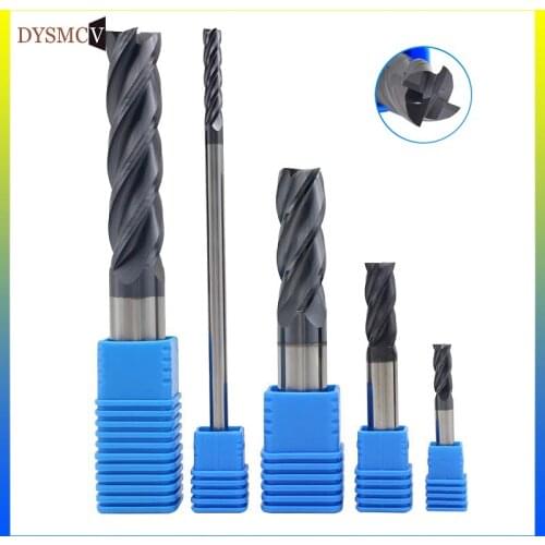 1PCS HRC50 4Flute 8mm Solid Carbide Endmill 60mm 75mm 100mm Long Standard Length Side milling Slotting Profiling face mill