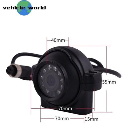 2.0MP AHD 1080P Waterproof Outside Rear Back IR Side Mounted Camera for Trailer Truck School Bus Van