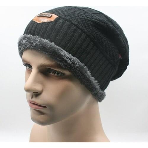 2020 Female male Winter Warm Mixed Color Beanies Handmade Thick Stick Knitted Coarse Lines Hat Crochet Women Lovely Caps