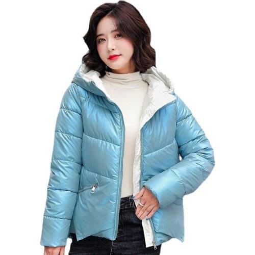 2021 Winter Parkas Snow Wear Coat Women Jacket Thick Warm Cotton Padded Parka Stand Collar Female Jackets Outwear Plus Size