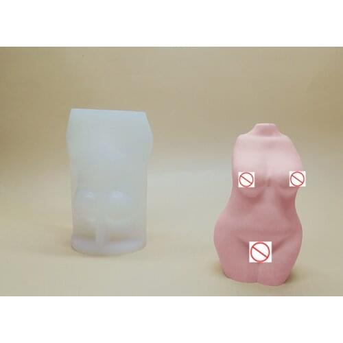 3D Body Female Design DIY Art Candle Mold Silicone Wax Mould Candle Making Soap Chocolate Cake