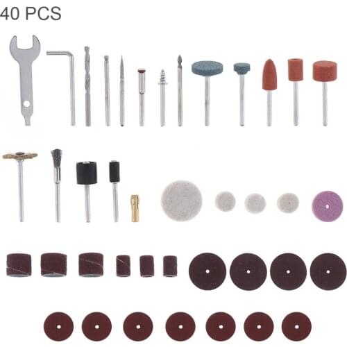 40pcs 161pcs Mini Electric Grinding Accessories Rotary Tools with Steel Wire Brush and Resin Saw Blade for Cutting / Grinding