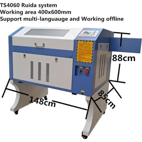 6040 60w 80w laser engraver cnc laser acrylic plywood leather rubberruida multilingual