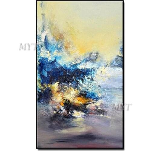 An Abstract Image Of Ocean Waves Refracted Oil Painting Wall Art Home Decor Picture Modern Hand Painted Oil Painting On Canvas