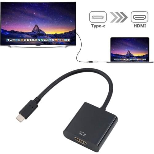 KEBIDU 4K Type C 3.1 Male to Female Adapter USB C to HDMI-compatible Adapter Converter for MacBook Chrome book Samsung