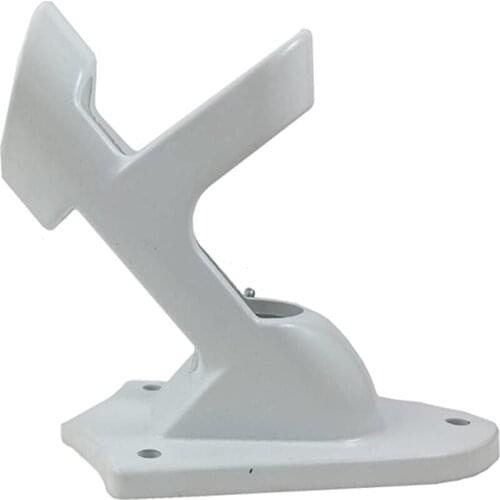 Aluminum White Adjustable Wall Mount Flagpole Holder Bracket Heavy Duty Rust Proof Coated Flag Pole Stand Base