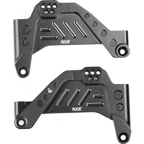 KYX Racing Aluminum Front Suspension Bracket Shock Towers Upgrades Part for 1/10 RC Crawler Car Axial SCX10 III AXI03007 SCX10.3