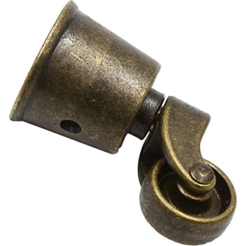 Antique Bronze Furniture Casters Mute Pulley Sofa Mute Zinc Alloy Universal Pulley Wheelchair Wheel Hardware Supplies Tools