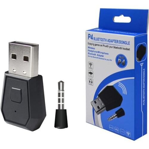 3.5mm Bluetooth 4.0 + EDR USB Dongle Wireless Adapter for PS4 Controller Bluetooth Headset/Headphone/Microphone Kit
