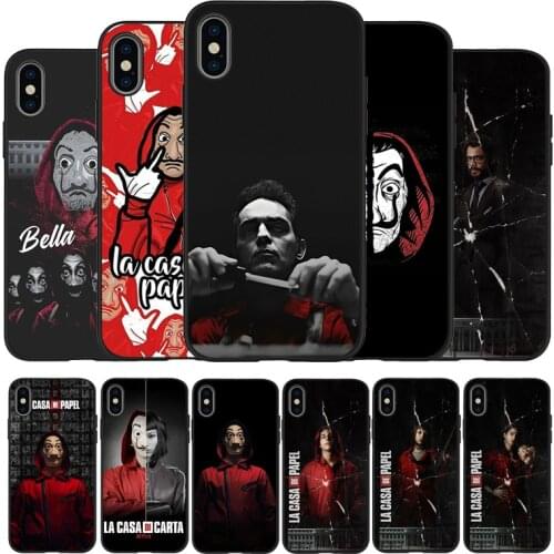 TV series Money Heist House of Paper Black TPU Silicone Soft Phone Case For iPhone 11 12 Pro X XR XS MAX 5 6 7 8 Plus SE 2020