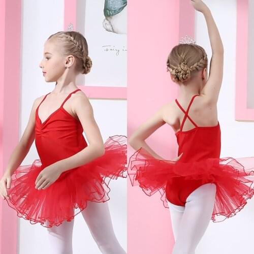 Kids Professional Ballet Tutu Dress Ballroom Dancing Costume Tulle Ballet Dancewear Gymnastics Leotard for Girls Dance Dresses