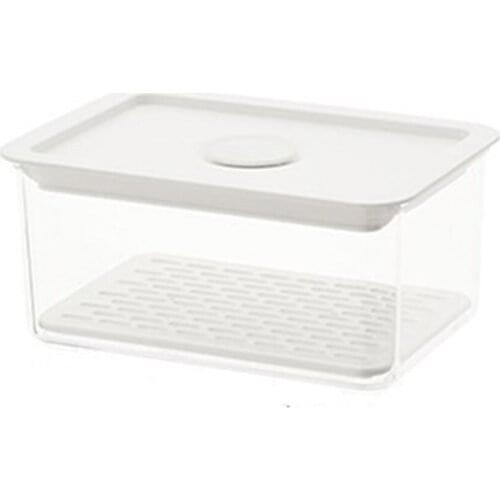 Refrigerator Fresh Boxes Produce Saver Storage Containers Fridge Organizer With Removable Draining Board And Air Hole