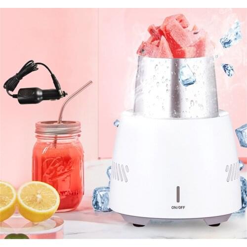 Fast Cooling Cup Beverage Wine Cooler Tool Cooling Mug Skinny Can Cooler Beer Wine Coozie Cooler Holder Electronic Refrigeration